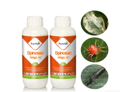 Spinosad-based biological insecticide effective against caterpillars and safe for targeted use.