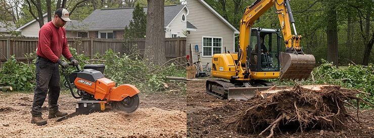 Stump Grinding vs Removal: What&#8217;s the Difference?