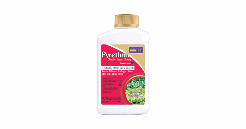 Bonide Pyrethrin Garden Insect Spray Concentrate, 8 oz Ready-to-Mix Fast Acting Insecticide for Outdoor Garden Use