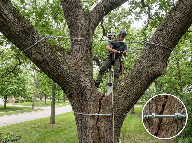 Proper canopy management and dynamic cabling allow Green Lake homeowners to preserve large legacy trees without risking property damage.
